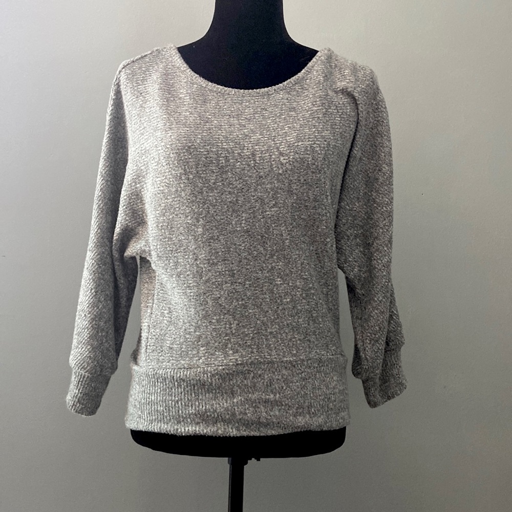Grey Almost Famous sweater with lace back